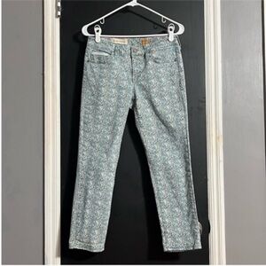Pilcro and the Letterpress Slim Stet Floral Pants Size: 28 Inseam: 24”